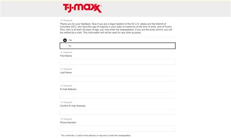 Tjmaxxfeedback Survey & Win A $500 T.J.Maxx Gift。